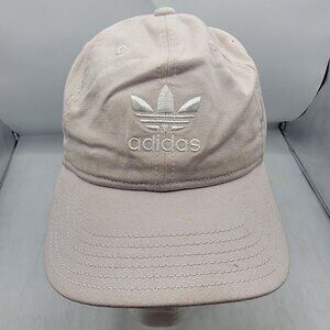 Adidas Originals Pink Cotton Strapback Hat Adjustable Size Casual Outdoors